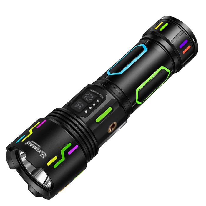Далекобійний ліхтар YEMAO YM-G640Y-1, 4000LM, акумулятор 32700 (7000 mAh), чохол, блок живлення