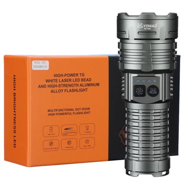 Фонарь YEMAO YM-G405 TG 30W, 4x14500, Power Bank, ЗУ Type-C, zoom
