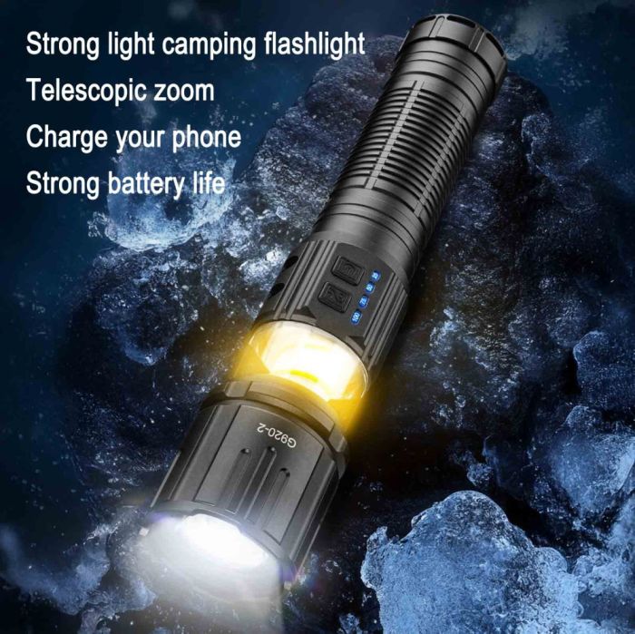 Ліхтар YEMAO YM-G920-2 TG 30W, 1x401350, Power Bank, ЗУ Type-C, zoom, функція лампи