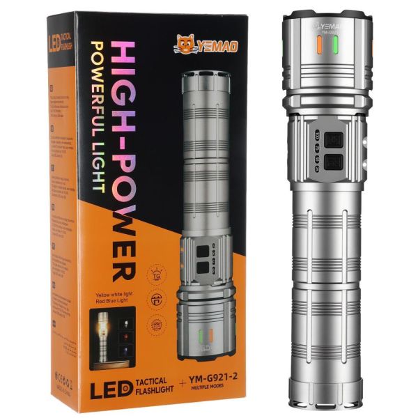 Ліхтар YEMAO YM-G921-2 TG 30W, 1x401350, Power Bank, ЗУ Type-C, zoom, функція лампи