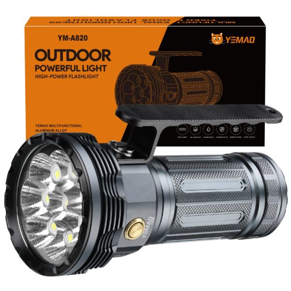 Ліхтар YEMAO YM-A820 8XHP, 1x46950, ЗУ Type-C
