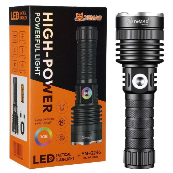 Ліхтар YEMAO YM-G236 TG 50W, 1x26650, ЗУ Type-C, zoom