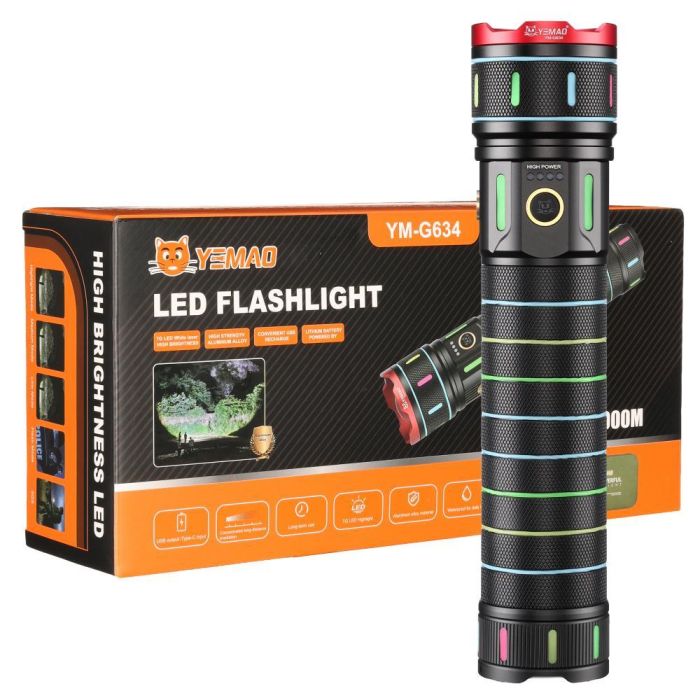 Ліхтар YEMAO YM-G634 TG 30W, 1x401350, Power Bank, ЗУ Type-C, zoom, кейс