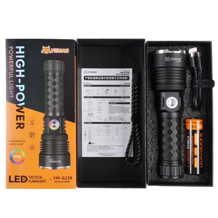 Ліхтар YEMAO YM-G238 TG 50W, 1x26800, ЗУ Type-C, zoom