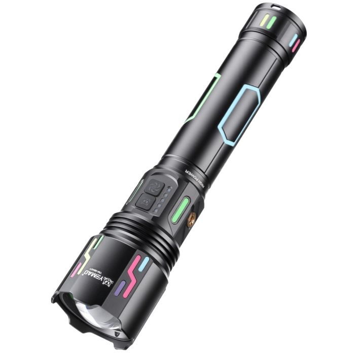 Далекобійний ліхтар YEMAO YM-G640Y, 4000LM, акумулятор 33140 (15000 mAh), чохол, блок живлення