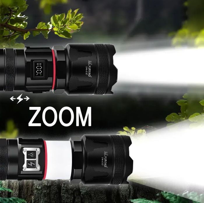 Ліхтар YEMAO YM-G37-TG-30W, 1x40700, Power Bank, ЗУ Type-C, zoom, функція лампи, IP66