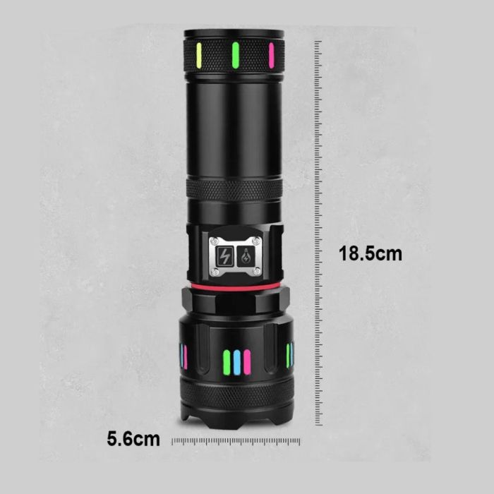 Ліхтар YEMAO YM-G37Y-TG-30W, 1x40700, Power Bank, ЗУ Type-C, zoom, функція лампи, IP66