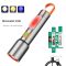 Ліхтар BL-636-3TG (WHITE+YELLOW+BLUE)+COB(WHITE+RED), Li-Ion акумулятор, ЗП Type-C, zoom, Box