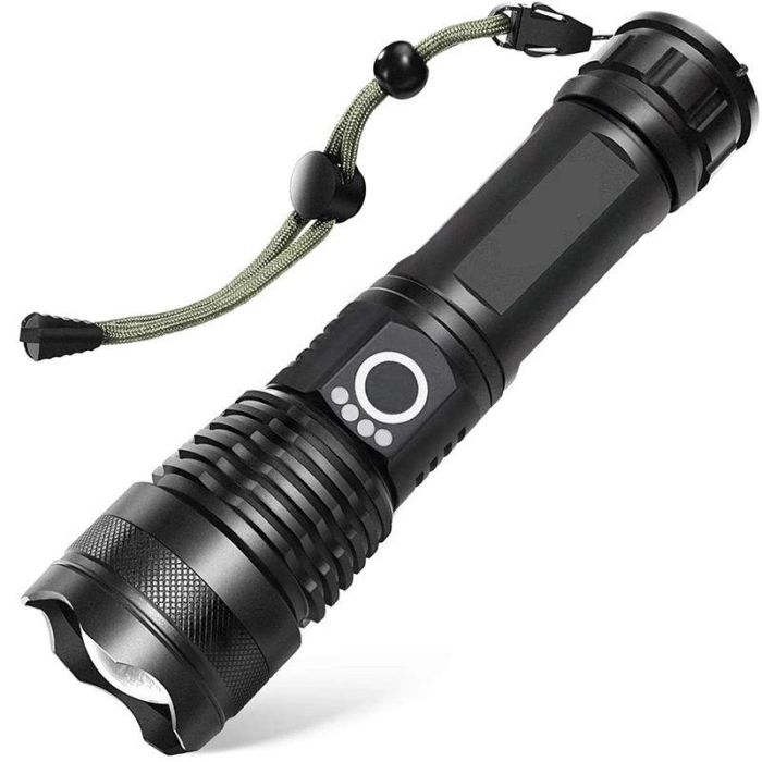 Ліхтар Police X71A-HP90, 1x18650/3xAAA, індикація заряду, zoom, ЗУ Type-C, Box