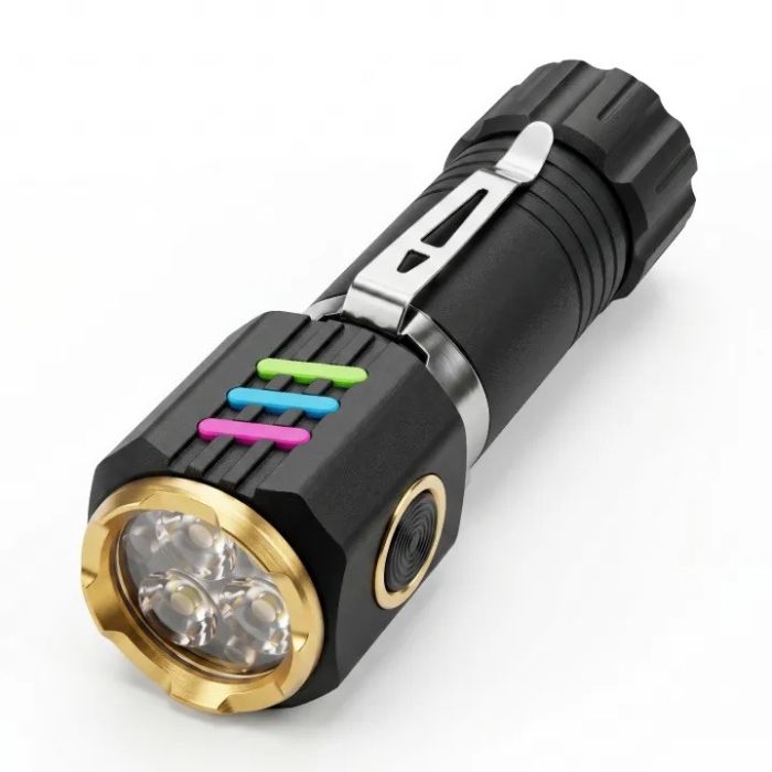 Ліхтар NIGHT VISION FLUORESCENCE 301-3XTE, 1x18650, ЗП Type-C, магніт, Box