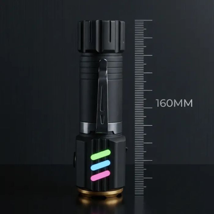 Ліхтар NIGHT VISION FLUORESCENCE 301-3XTE, 1x18650, ЗП Type-C, магніт, Box