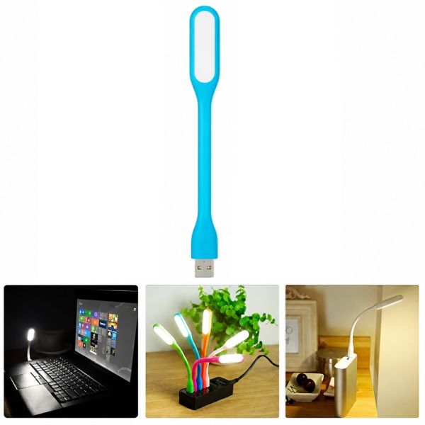 Портативна гнучка лампа TN-X100-COB BLUE з живленням від USB