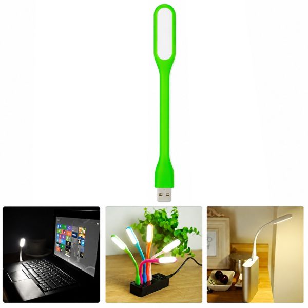 Портативна гнучка лампа TN-X100-COB GREEN з живленням від USB