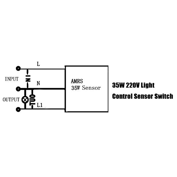 Датчик руху з сенсором освітленості AMRS