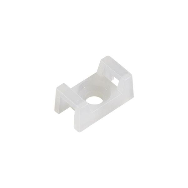 Майданчик для стяжки під дюбель 9 x 15 мм білий (100шт)