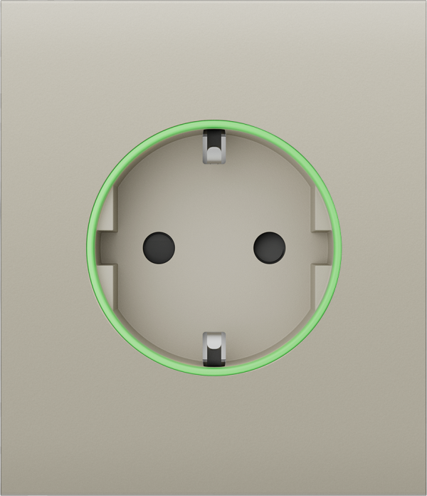 Центральна панель для вбудованої розетки Ajax СenterCover (smart) ivory