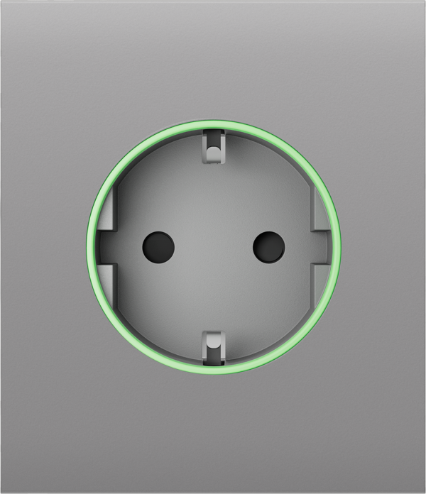 Центральна панель для вбудованої розетки Ajax СenterCover (smart) Fog