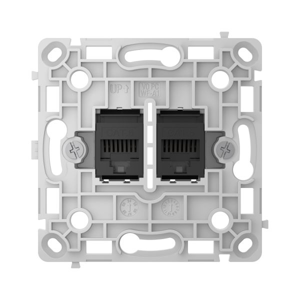 Механізм розетки Ajax OutletCore (LAN) Vertical Black (128848.165.BL)