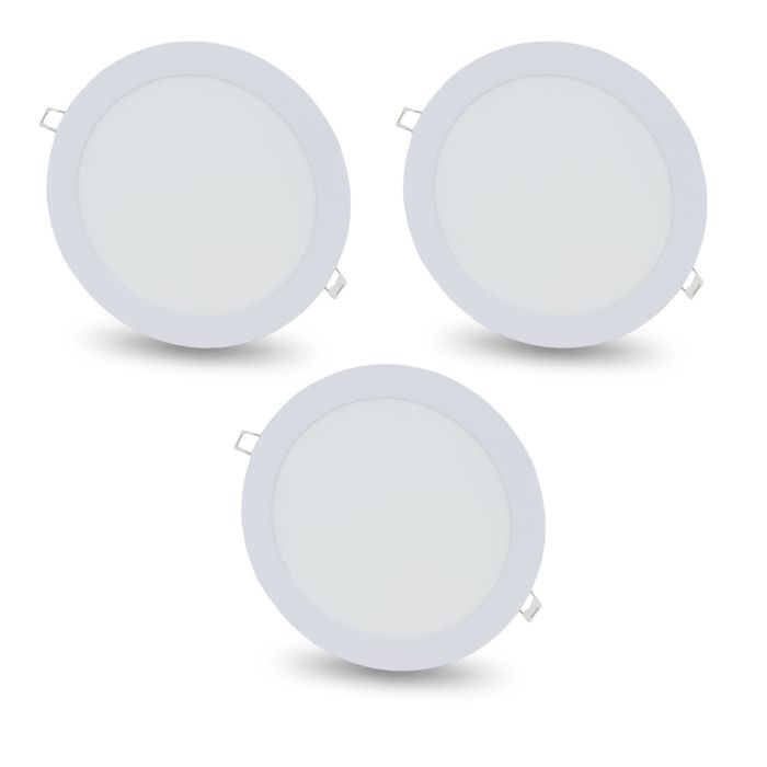Комплект із 3-х світильників світлодіодних LIGHTWELL LW-R-RCD-18 18 W коло, вбудований