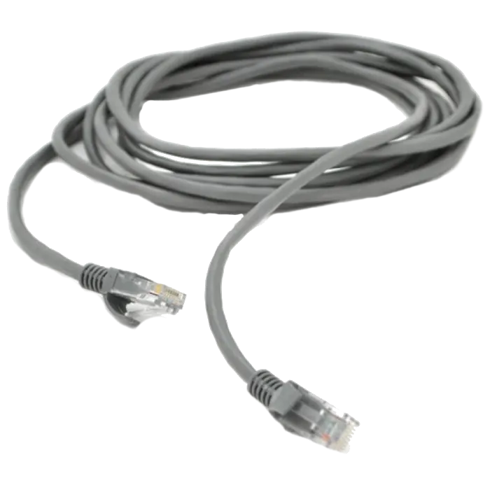 Патч-корд RITAR литий, UTP, RJ45, Cat.5e, 1m, сірий, Cu (мідь) Q500(PCR-CU/1G)