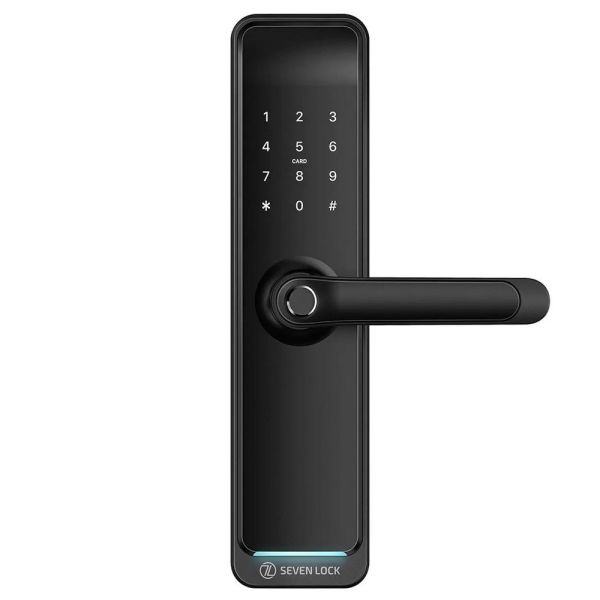 Розумний дверний біометричний замок SEVEN LOCK SL-7767BFW (врізна частина 7068)