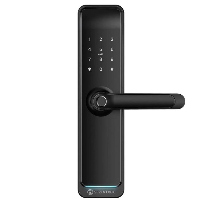 Розумний дверний біометричний замок SEVEN LOCK SL-7767BFW (врізна частина 7068)