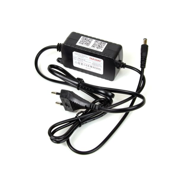 Блок живлення Faraday Electronics 24W/12V/2A (Довжина мережевого кабелю: 0.4 м, Довжина вихідного кабелю: 0.55 м)