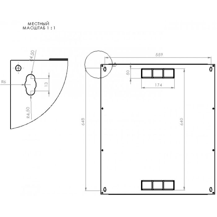 Шафа серверна CMS 15U 600 x 500 x 773 UA-MGSWL155B для мережевого обладнання