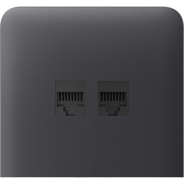 Бічна панель для вбудованої інтернет-розетки Ajax SideCover (LAN) vertical Graphite (126223.319.GP)