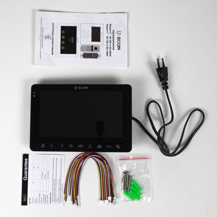 Відеодомофон 7 дюймів BCOM BD-780 Black (розпродаж 904)