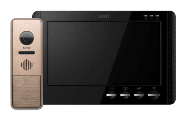 Комплект домофонний ARNY AVD-7942 (AVD-709MD + AVP-NG420 1Мп), Black + Bronze