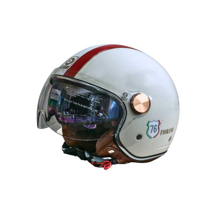 Мотошолом відкритий Beon B-120 IMOLA SHINY CREAM (глянець кремовий), розмір L