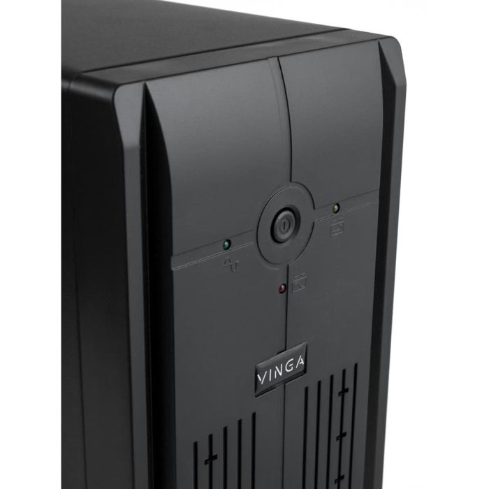 Джерело безперебійного живлення Vinga VPE-650PRMU 650ВА / 360 Вт з LED-індикацією з USB у металевому корпусі
