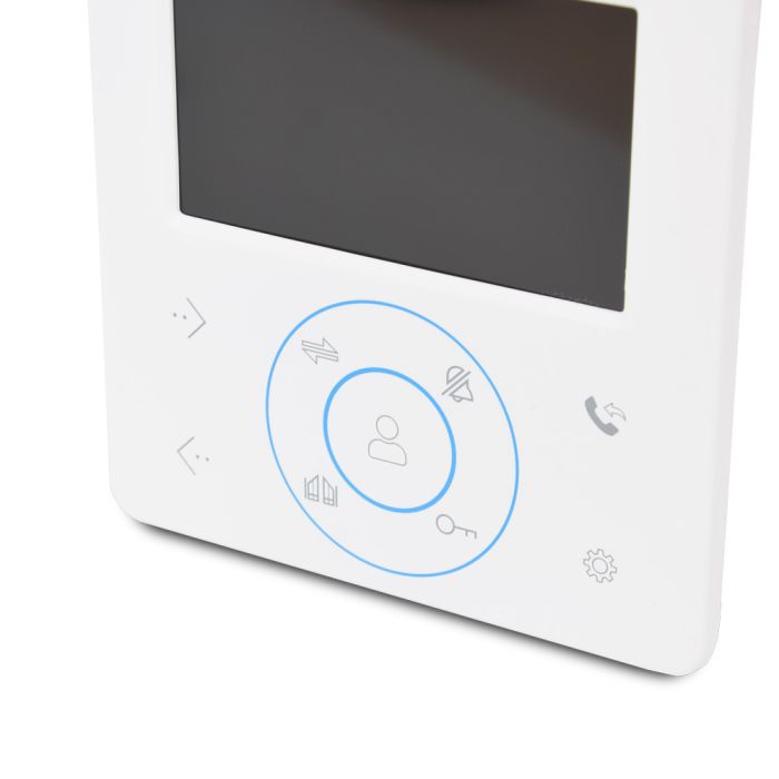 Комплект відеодомофону BCOM BD-480M White Kit: відеодомофон 4" і відеопанель