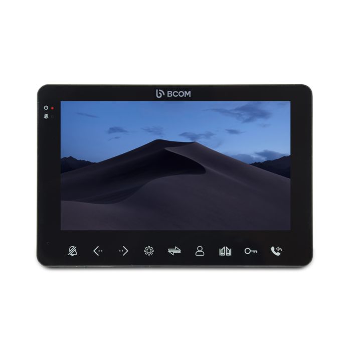 Комплект відеодомофону BCOM BD-780FHD Black Kit: відеодомофон 7" і відеопанель