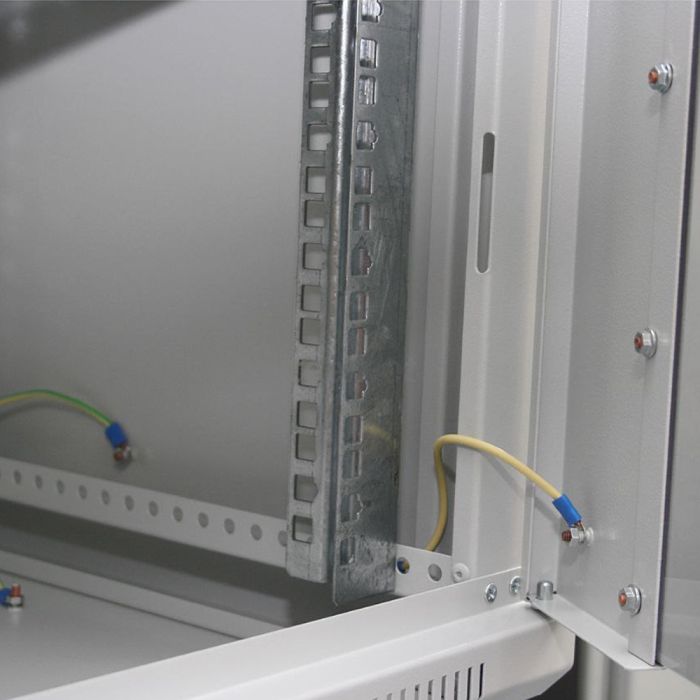 Шафа серверна SteelNet 7U 600 x 400 для мережевого обладнання (скло, сірий)