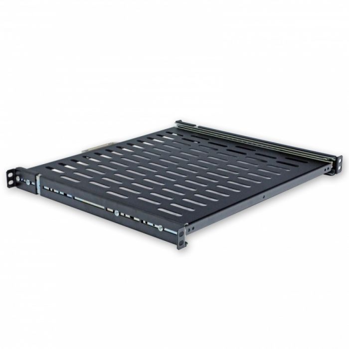 Полиця висувна 19" CMS UA-SHSL-400B 1U 400 мм, чорна