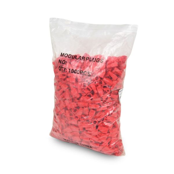 Ізолювальні ковпачки для конектора RJ-45 червоні, упаковка 1000 шт