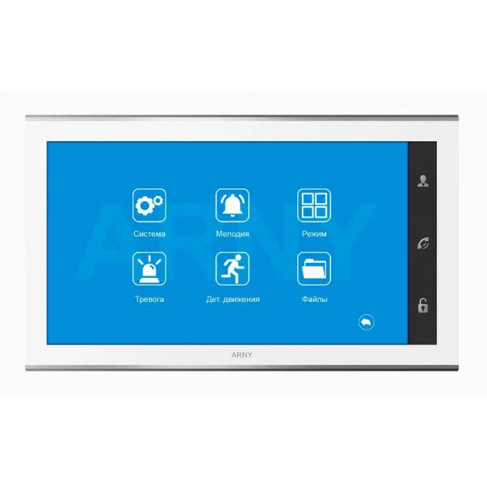 Відеодомофон 10" Arny AVD-1030 (2Mpx) PiP white IPS з детектором руху і записом відео