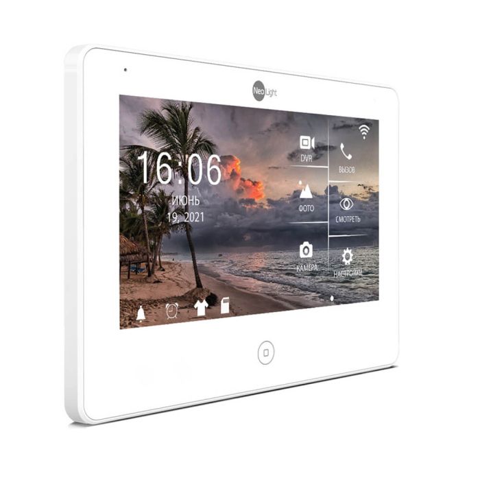 Комплект відеодомофона Neolight NeoKIT HD Pro Black: відеодомофон 7" з детектором руху і 2 Мп відеопанель