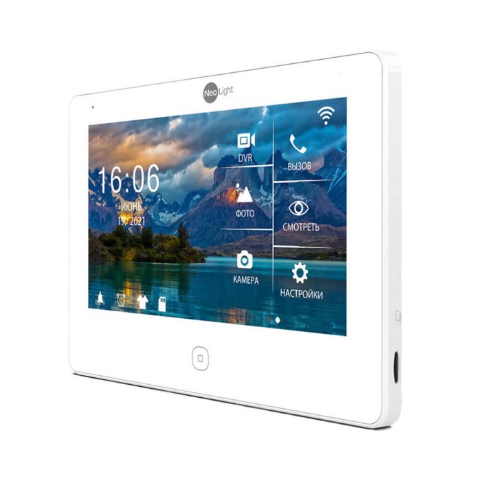 Комплект відеодомофона Neolight NeoKIT HD Pro Black: відеодомофон 7" з детектором руху і 2 Мп відеопанель