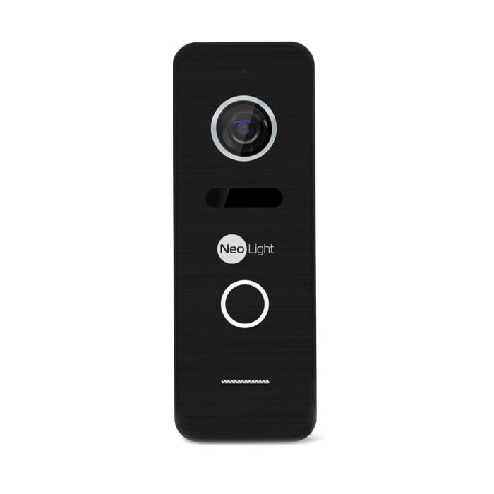 Комплект відеодомофона Neolight NeoKIT HD Pro Black: відеодомофон 7" з детектором руху і 2 Мп відеопанель