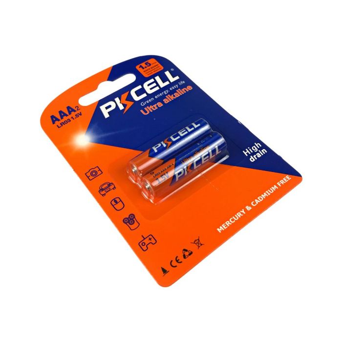 Батарейка PKCELL Ultra Alkaline AAA LR03 1.5V, 2шт./блістер