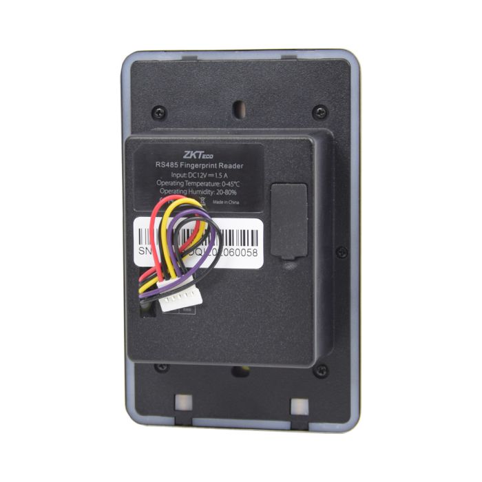 Біометричний зчитувач відбитків пальців вологозахищений ZKTeco FR1500(MF)-WP SILK ID врізний