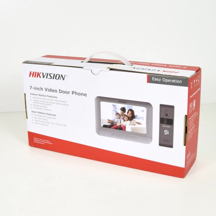 Комплект відеомофона Hikvision DS-KIS203T (розпродаж 658): відеодомофон 7" і відеопанель