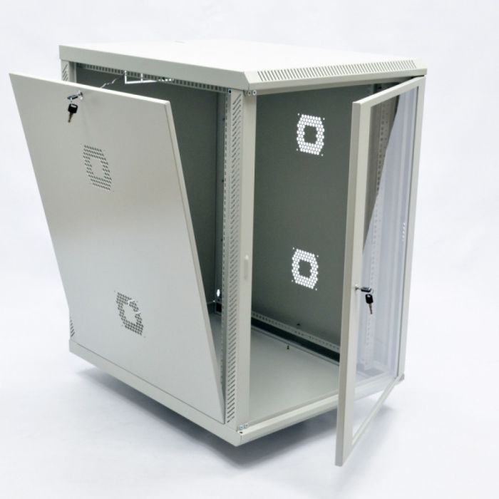 Шафа серверна CMS 18U 600 х 800 х 907 UA-MGSWA188G для мережевого обладнання