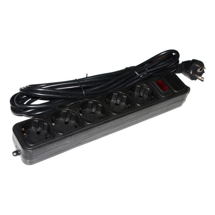 Мережевий фільтр GEMBIRD SPG5-G-15B, 4.5 м кабель, 5 розеток