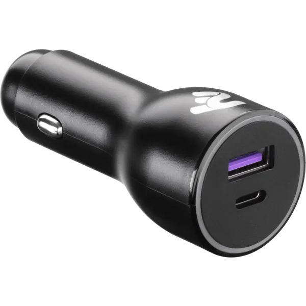 2E Dual USB Car Charger 38W USB-C Black (2E-ACR18PDQC-B) Зарядний пристрій автомобільний