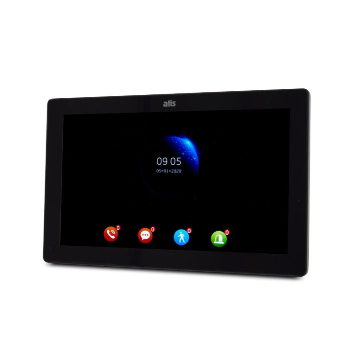 Комплект відеодомофона ATIS AD-1070FHD/T Black з підтримкою Tuya Smart + AT-400HD Silver