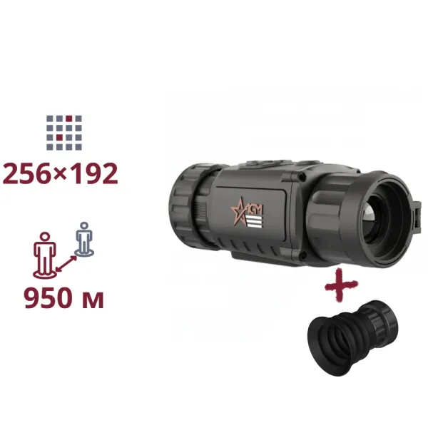 AGM Rattler TC19-256 Комплект ТЕПЛОВІЗІЙНА НАСАДКА НА ПРИЦІЛ + окуляр